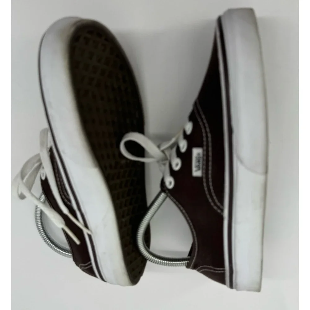 Vans Off The Wall Brown Canvas Sneakers Women's 7 Men's 5.5 Skater Streetwear